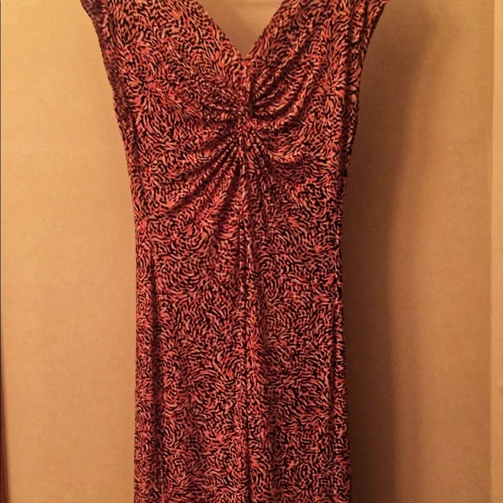 Tiana B Sleeveless Multi-Color Abstract Dress